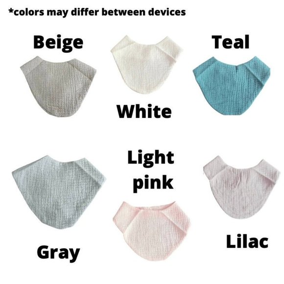 NWT Custom Embroidered Boho Baby Bandana Bibs - Picture 3 of 8